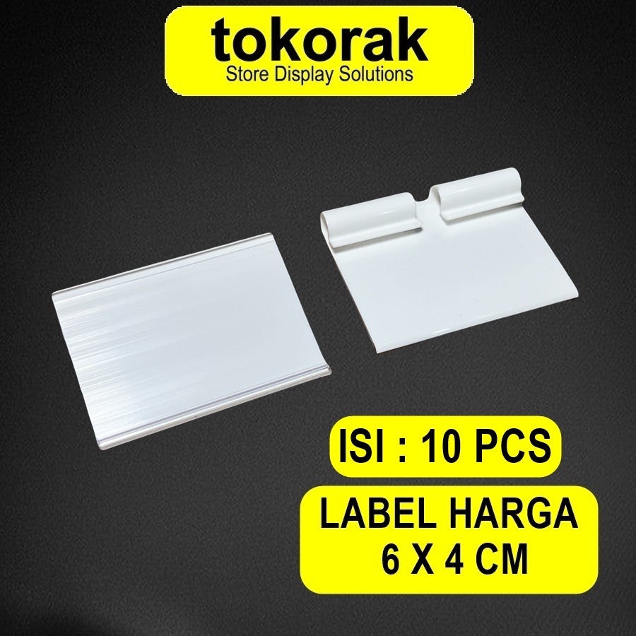 

LABEL HARGA 6CM PRICE TAG CARD DATA STRIP MINIMARKET SUPERMARKET 6 X 4 CM