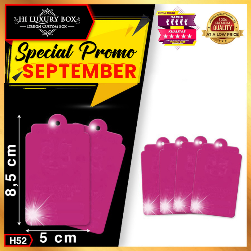 

Hangtag Pink | Hangtag Serbaguna | Duplex | 5x8.5 Hangtag Murah