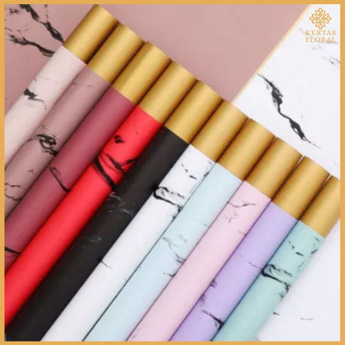 

Kertas Buket Bunga Gold Marble Buket Bunga Flower Wrapping Cellophane Marble Buket KB6105
