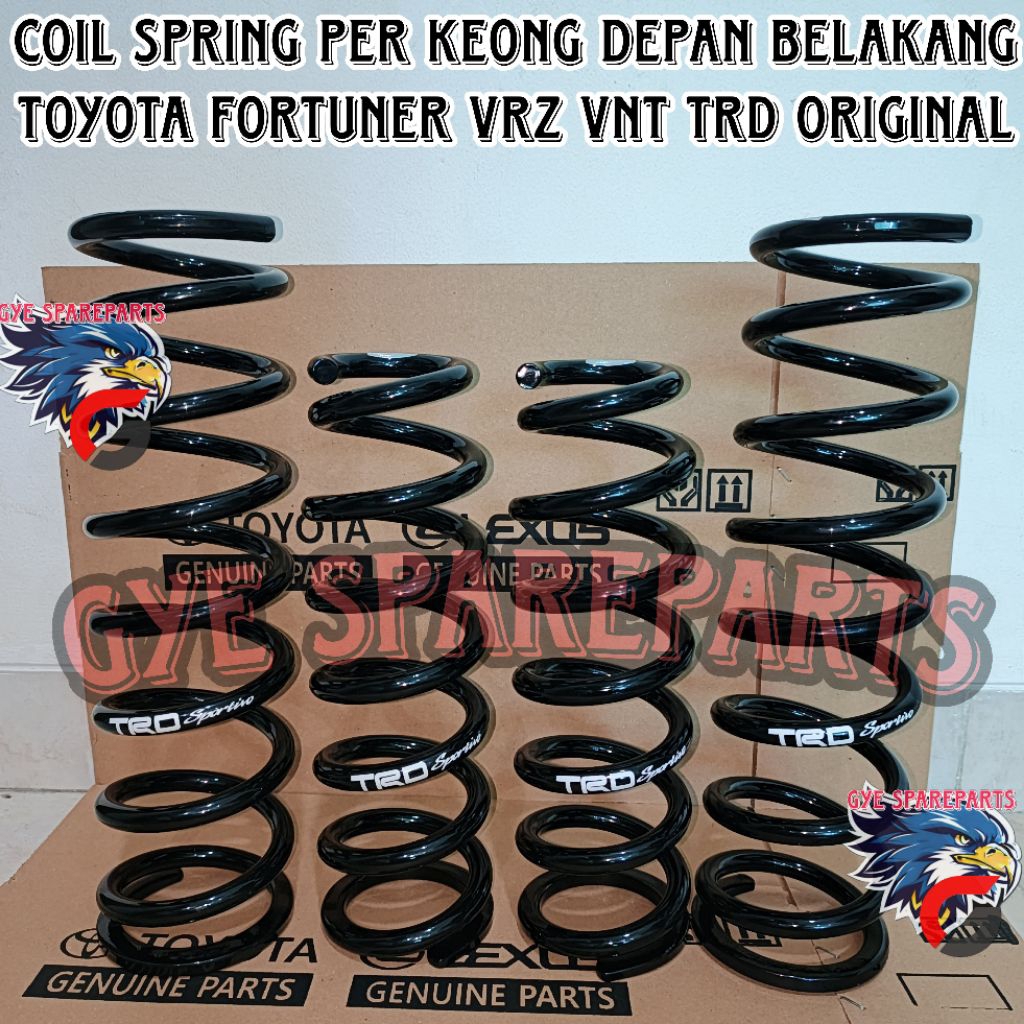 Coil Spring / Per Keong Depan Belakang Toyota Fortuner TRD Asli Original