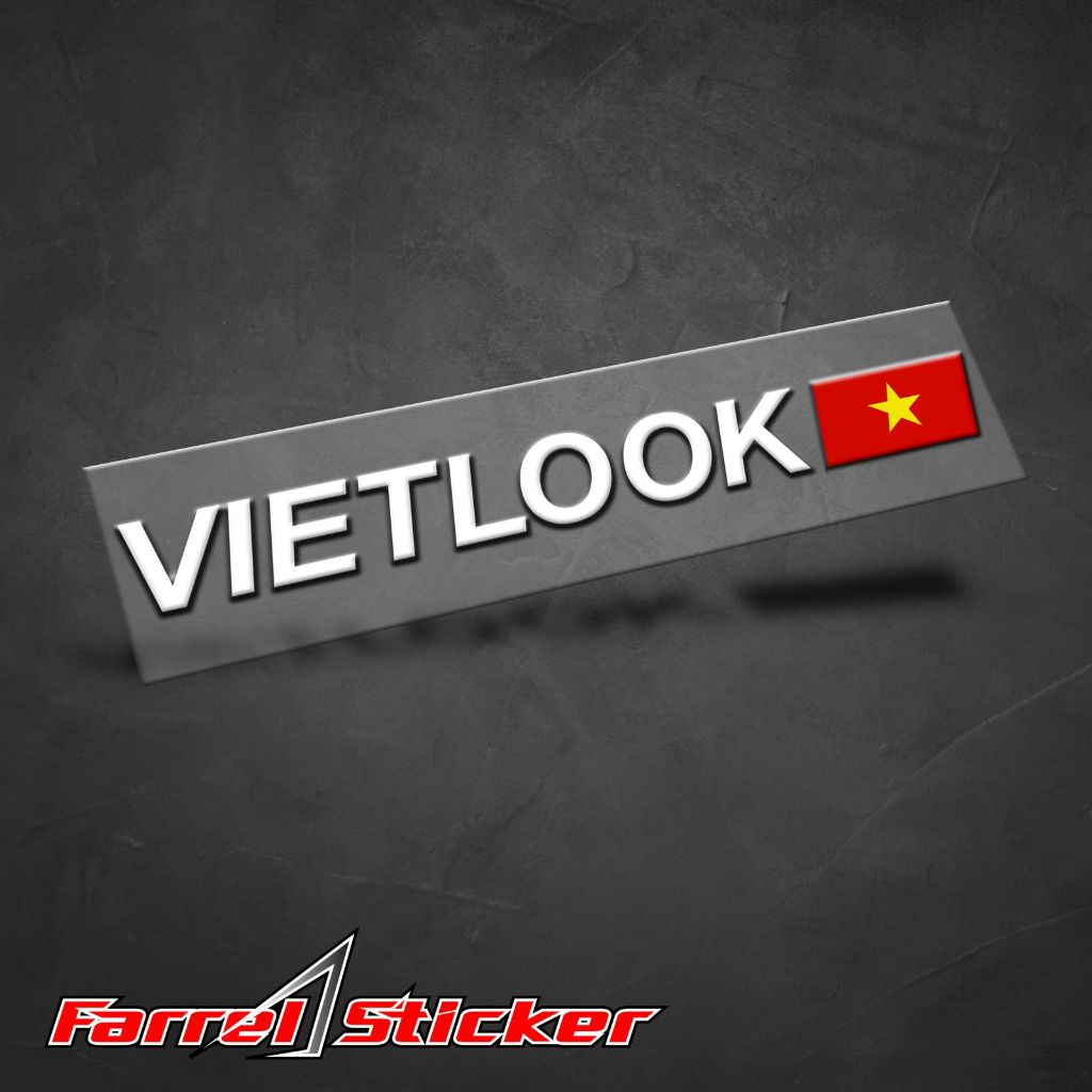 

Sticker Vietlook Stiker Vietnam UV DTF 8 cm