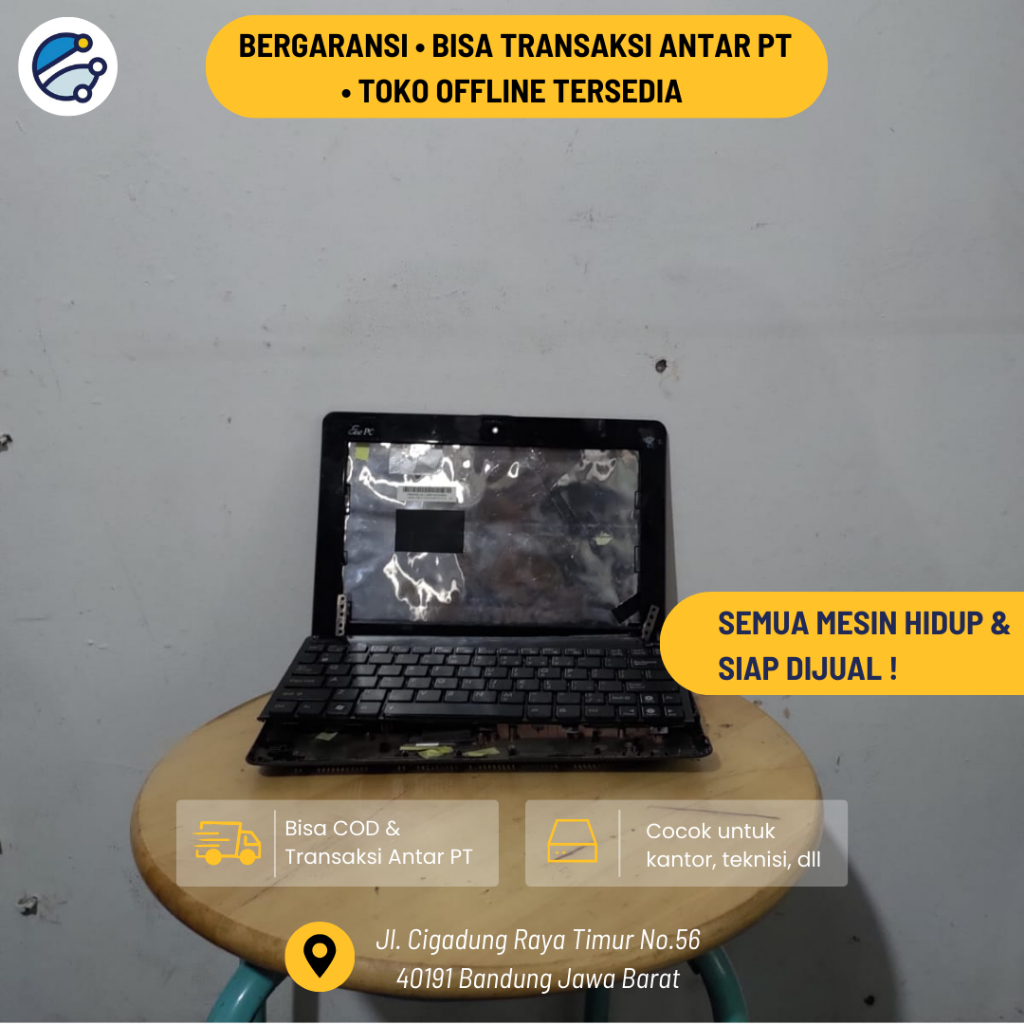 Mesin Laptop Hidup / Motherboard  / Mobo  Pretelan / Mainboard Copotan Untuk Service Donor / Mesin L