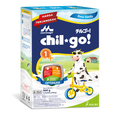 

Morinaga chil-go 1+ Susu Bubuk Pertumbuhan Anak 1 - 3 Tahun 660 g