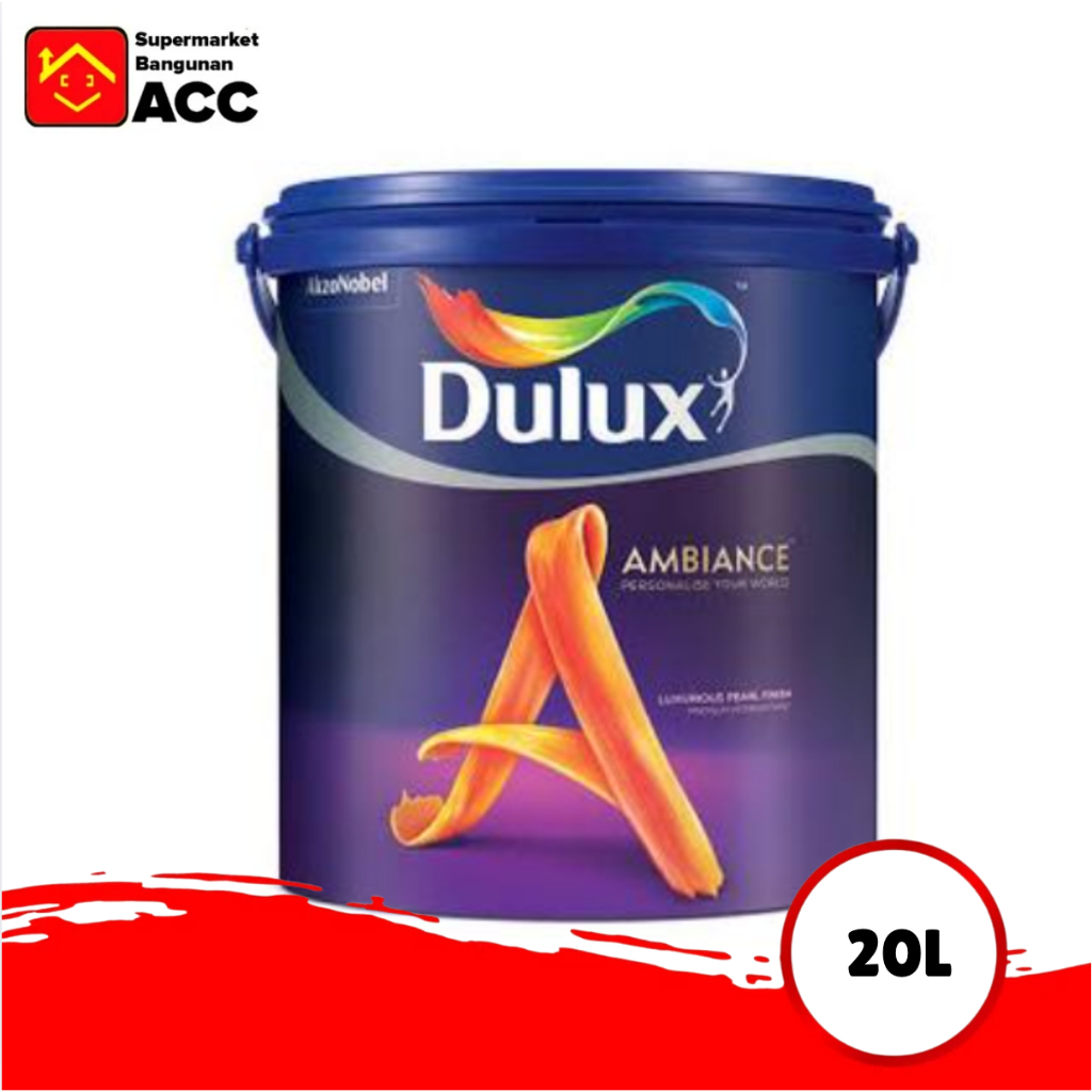 Cat Dinding - Cat Tembok - Dulux - Cat Dulux Ambiance 2290 Brilliant White 20 Liter