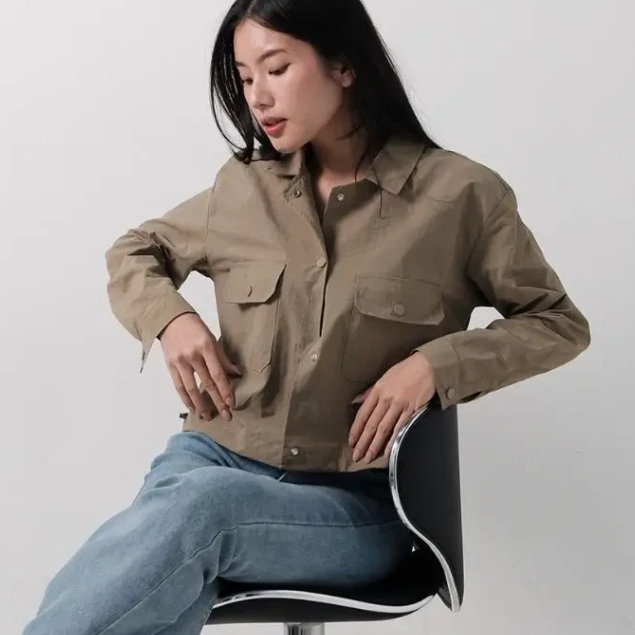 • LOVRE • Jaket Parasut Olahraga Bomber Wanita Jaket Parasut Olahraga Wanita Bomber