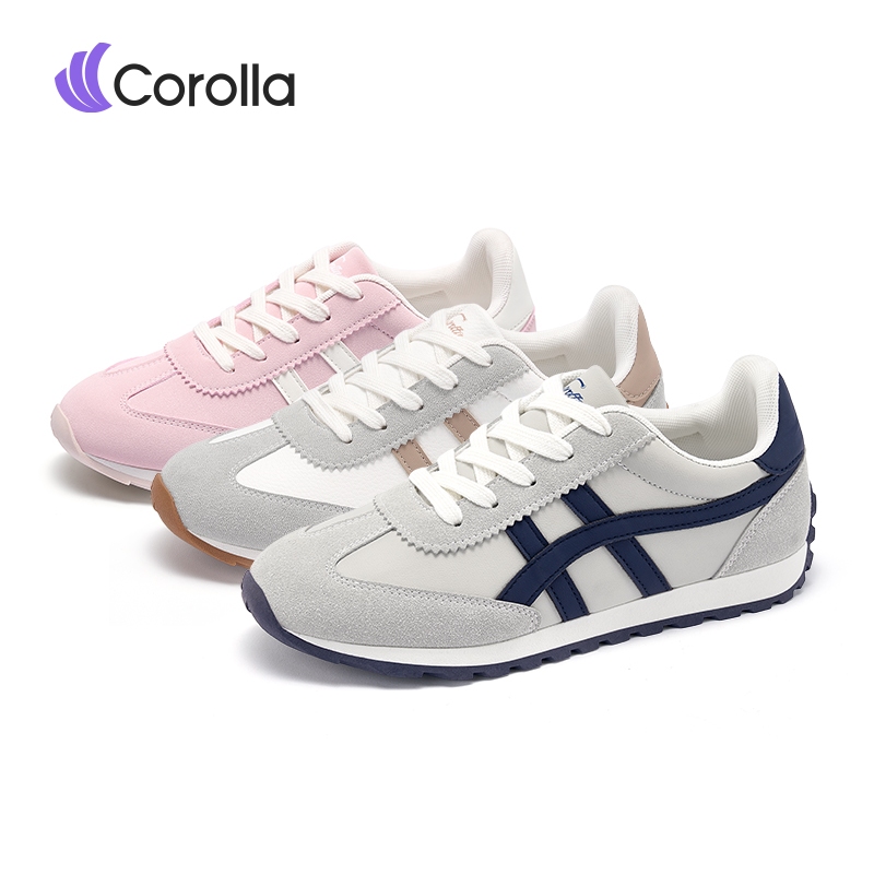 COROLLA Tiger Wave Sepatu Sneakers Wanita Pria Unisex Gaya Korea Ringan Empuk Nyaman Penambah Tinggi