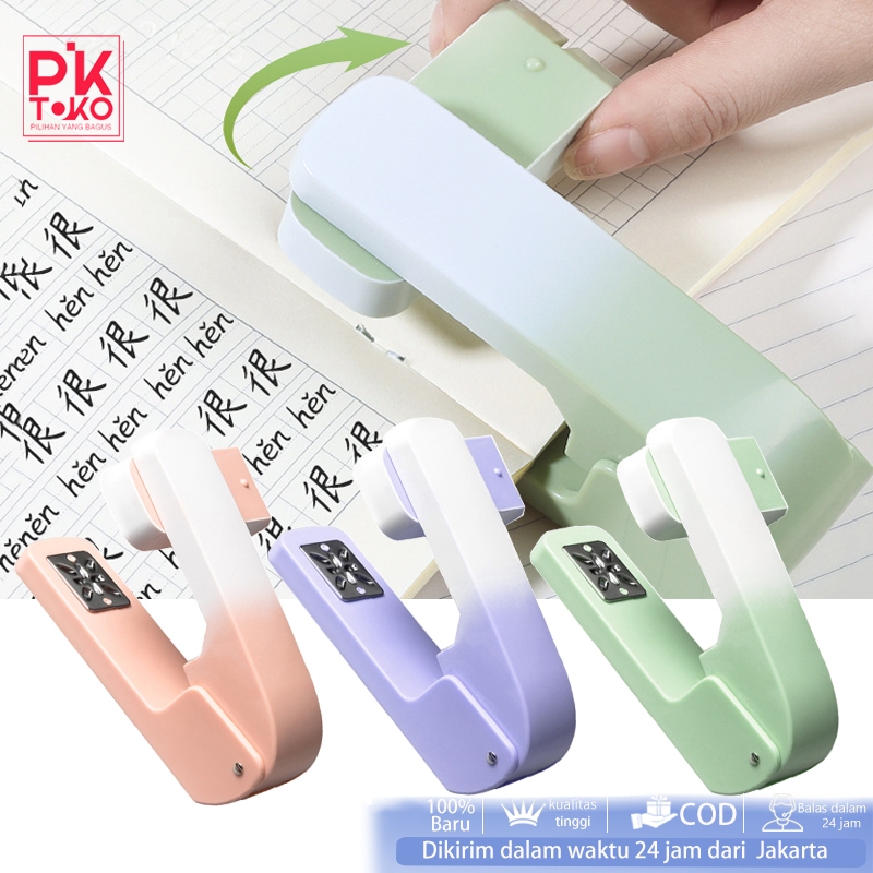 

360 derajat Stapler Stapler Rotatable 360 Triple Stapler Staples Meja Putar 3 Arah