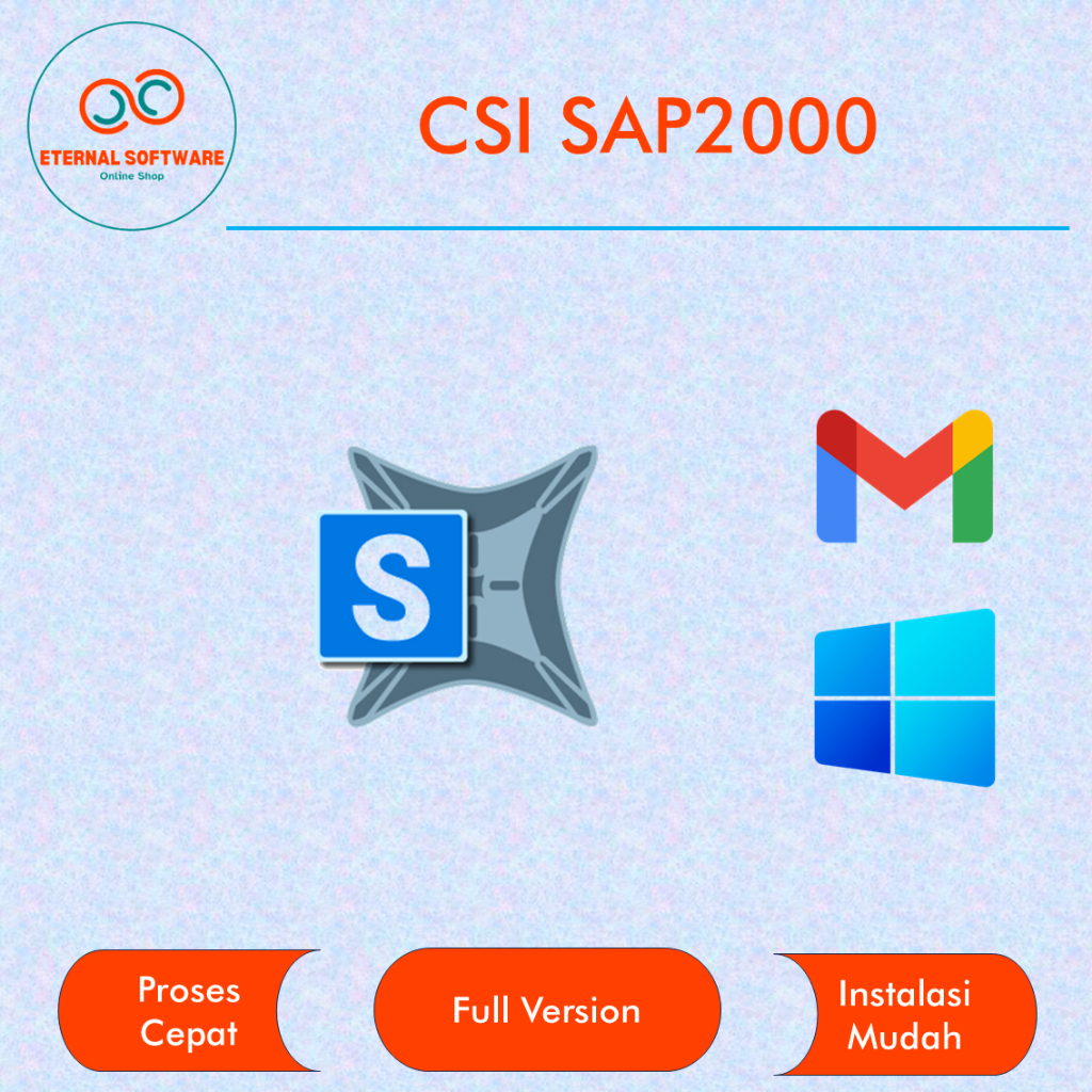 CSI SAP2000 V25 Full Version Software Civil Engineering Arsitektur Full Lisensi Lifetime