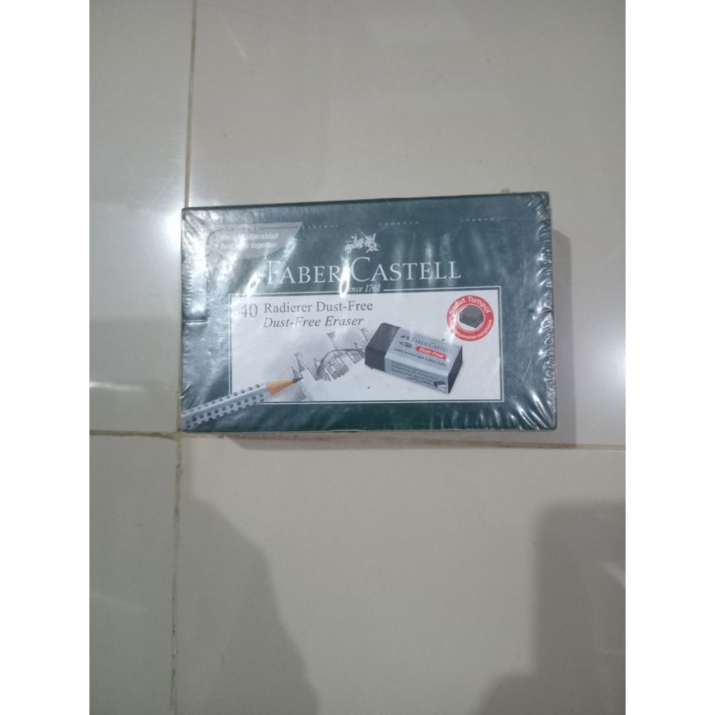 

Prnghapus Pensil Faber-Castell Kecil Hitam / Putih - Box isi 40 Pcs.