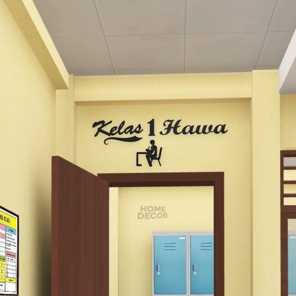 PAPAN NAMA RUANG KELAS SEKOLAH 3D TIMBUL AESTETHIC | CUSTOM | Grosirpigurajogja
