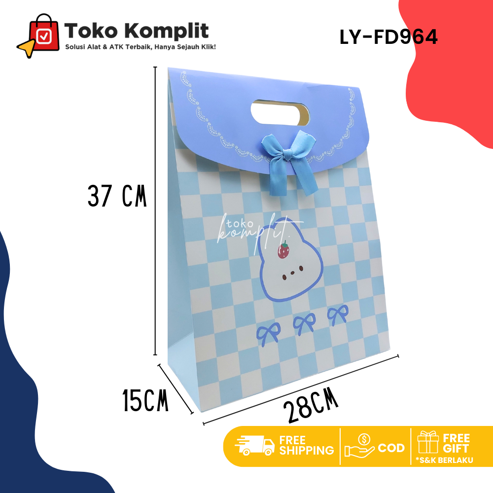

Komplit - Paper bag Fancy LY-FD964/Goodie Bag/Tas Tenteng/Hand Bag/Tas Kado/Tas Hadiah/Shopping Bag