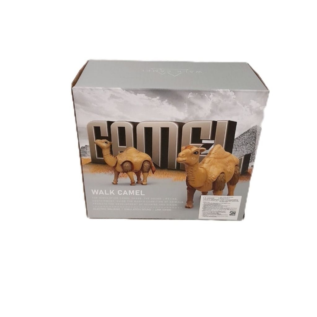 Mainan Anak Dessert Camel Unta Bergerak/ Mainan Anak Unta Berjalan & Bersuara
