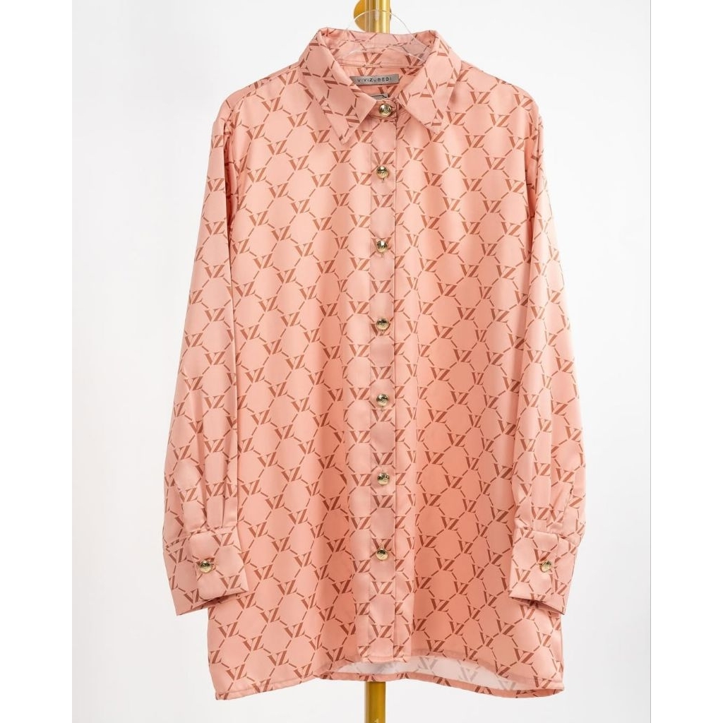 SALE NEW WITH TAG VIVI ZUBEDI MONOGRAM TOP ROSEGOLD