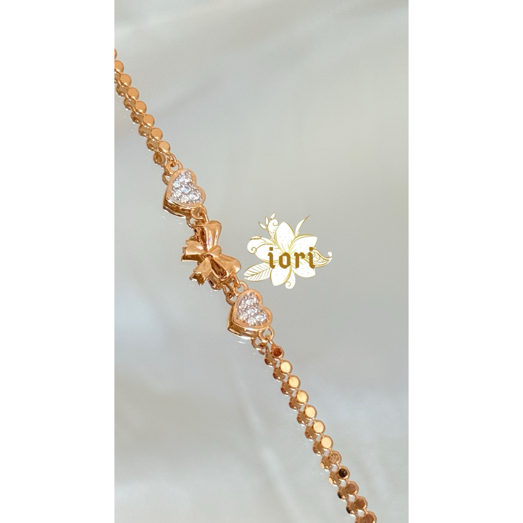 Gelang Pita Serut Emas G375 8K