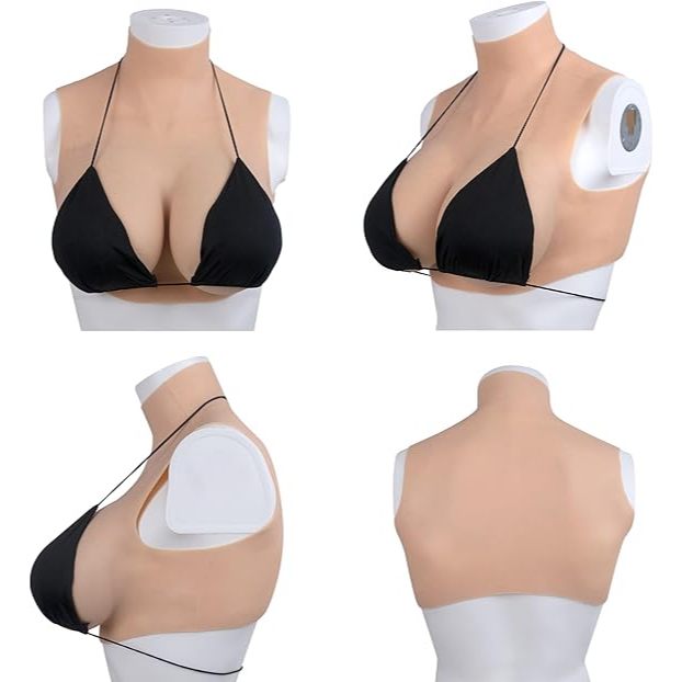 Fake Boobs Silicone Breastplate Transgender Cosplay Drag Queen Fake Breast Forms For Crossdressers B