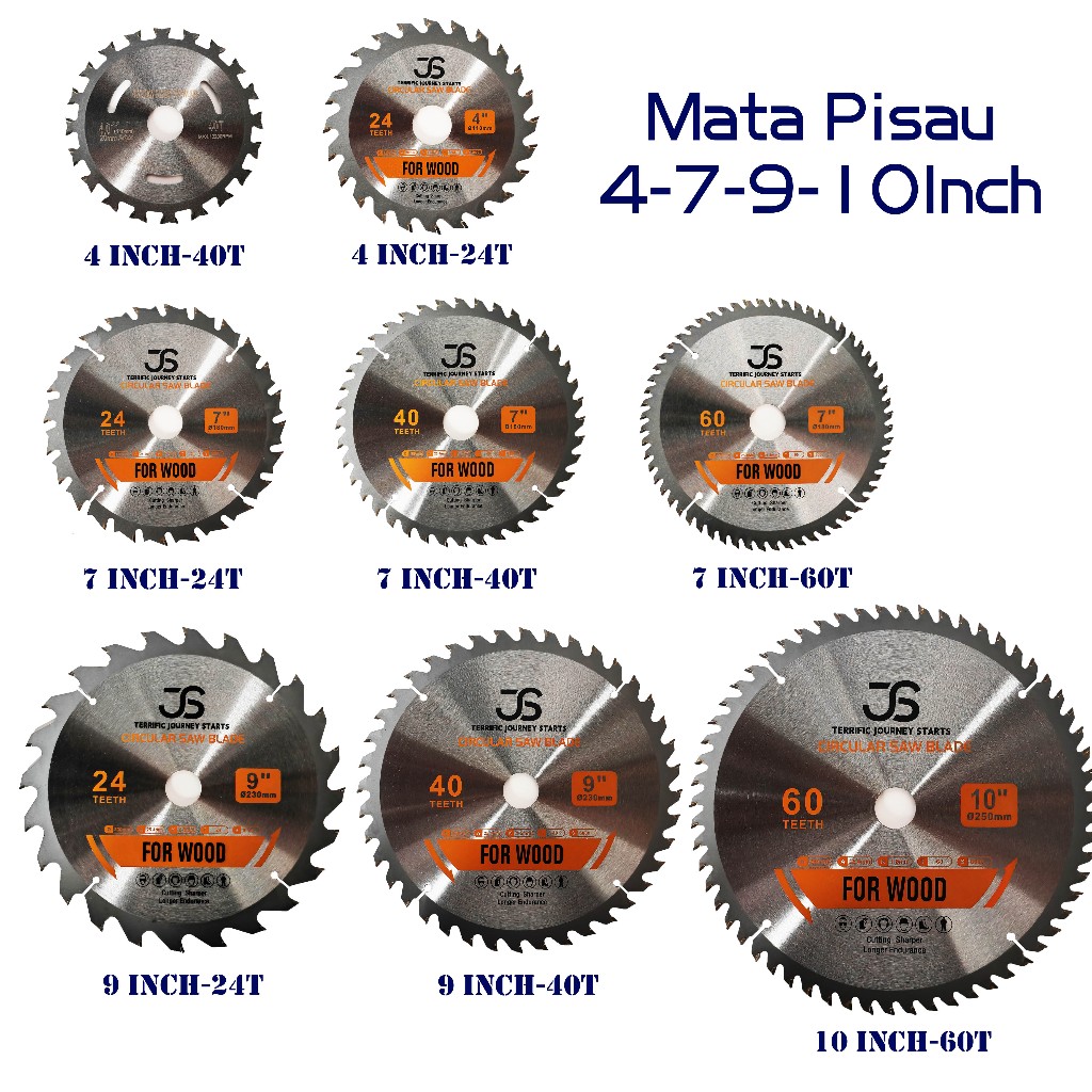Cirucular Saw Blade 4-7-9-10 inch mata gergaji mata gergaji kayu mata gergaji gerinda untuk kayu