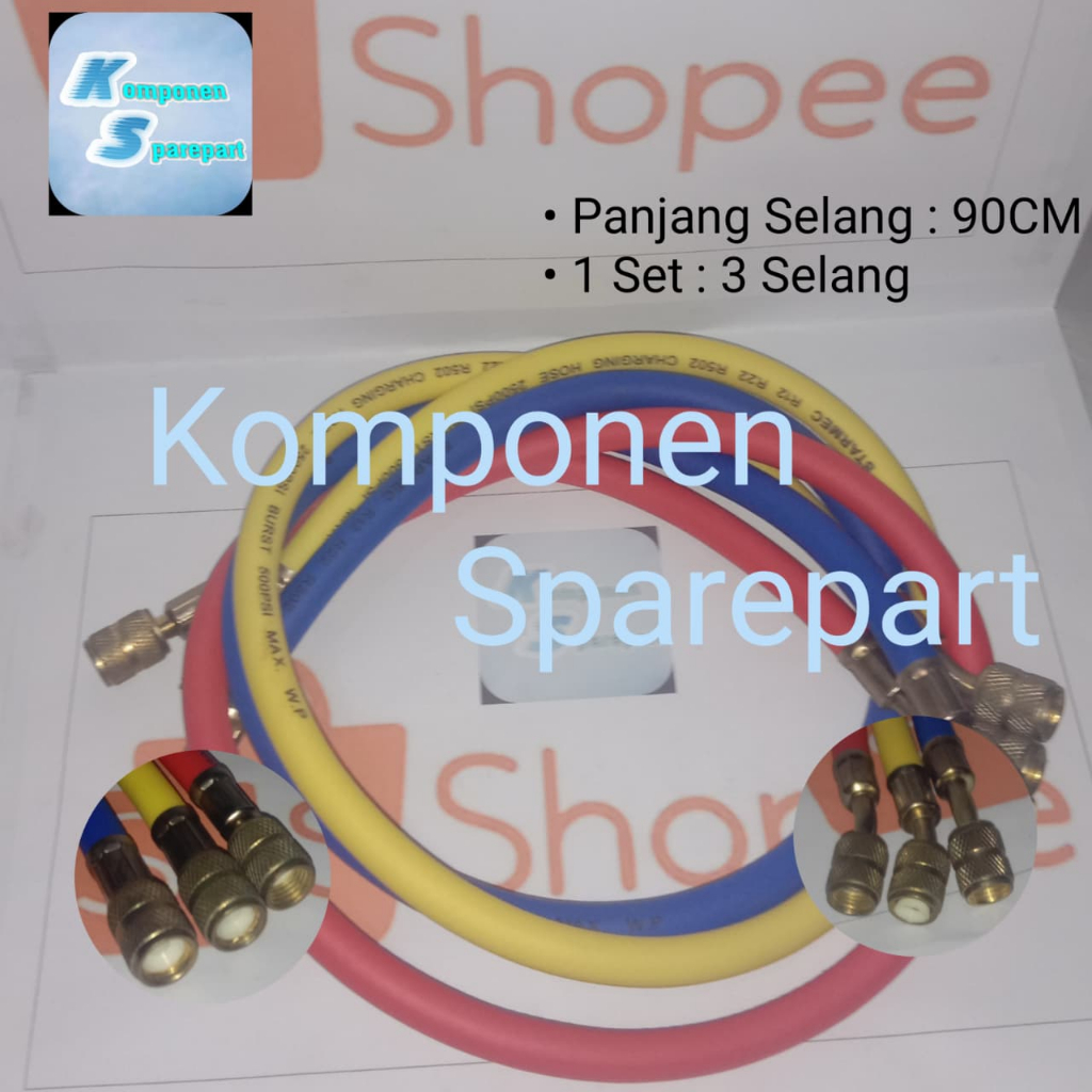 SELANG MANIFOLD R22 1 SET | SELANG ANALIZER