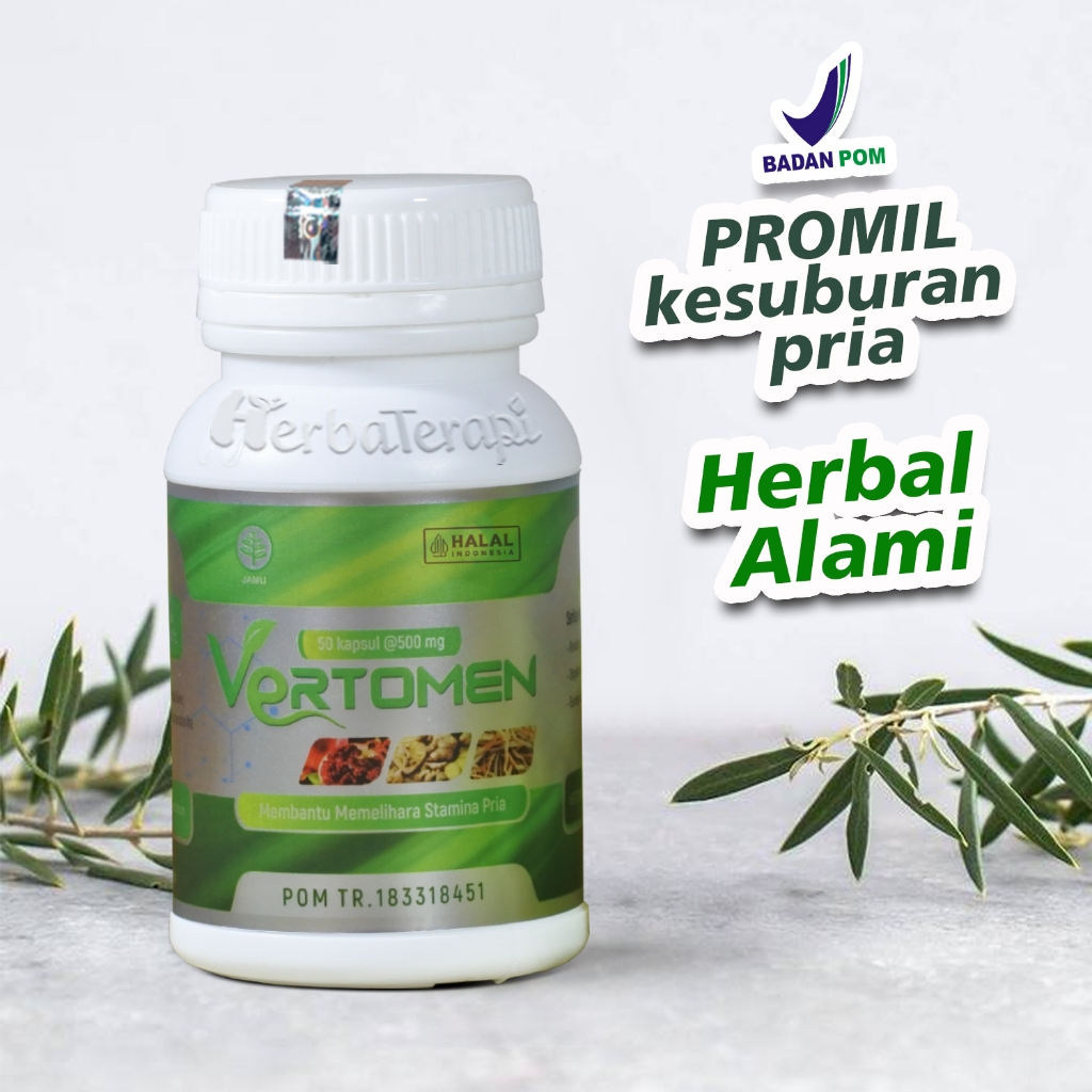 Vertomen Herbal Penyubur Sperma Pria Bpom