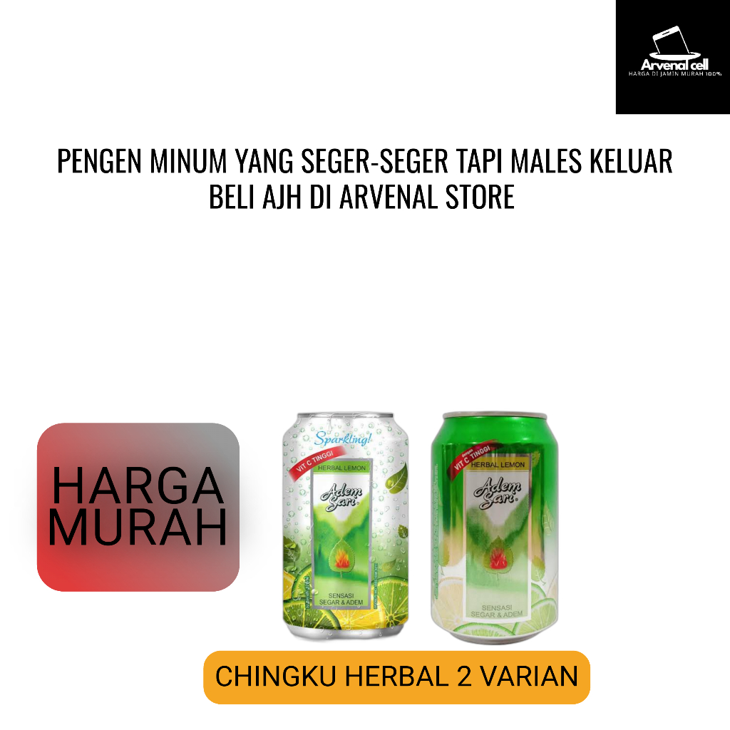 

ADEM SARI CHINGKU HERBAL LEMON SPARKLING DAN ADEM SARI CHINGKU HERBAL LEMON 320ML (PCS)