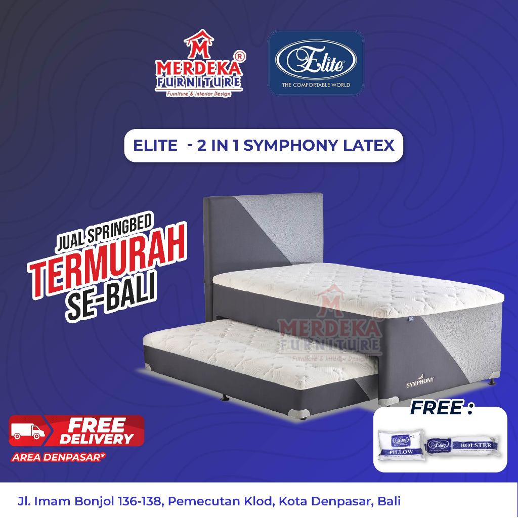 Kasur Elite ~ Symphony Latex 2 In 1 | Kasur Sorong 2 In 1|Free Bantal|