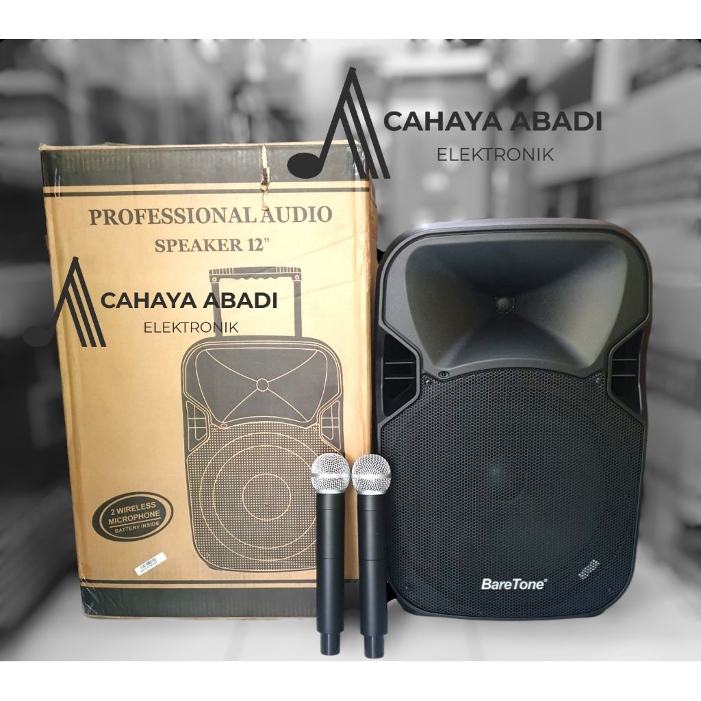 speaker portable 12 inch Baretone 12AL original speaker portabel Baretone 12 AL