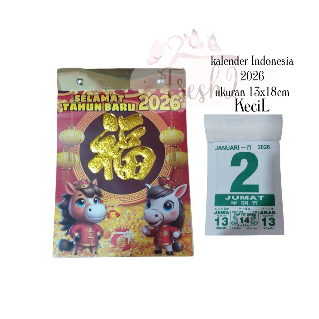

kalender indonesia 2026 kecil / kalender lokal 2026 / kalender harian 2026