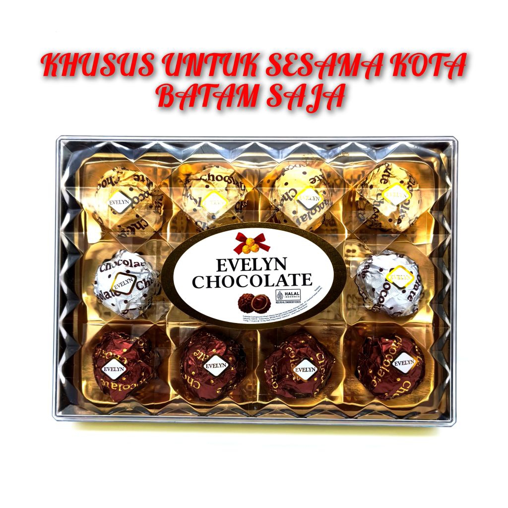 Naraya Evelyn Chocolate 150 gram isi 12 pcs