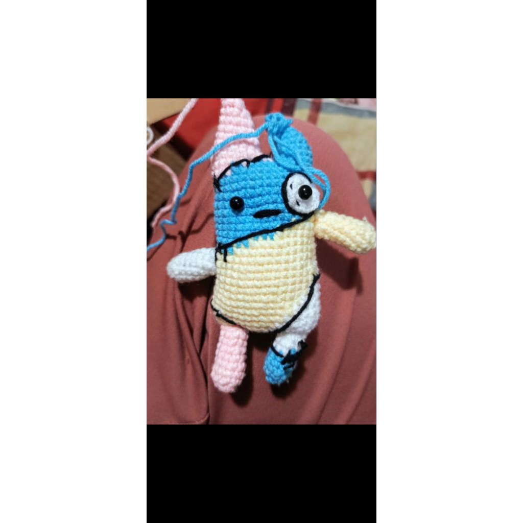 Nong Nao doll rajut Bad buddy Gantungan tas gantungan kunci