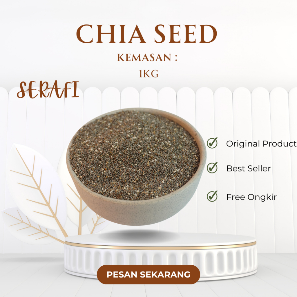

Chia Seed Premium / Biji Chia seed asal meksiko ukuran 1kg