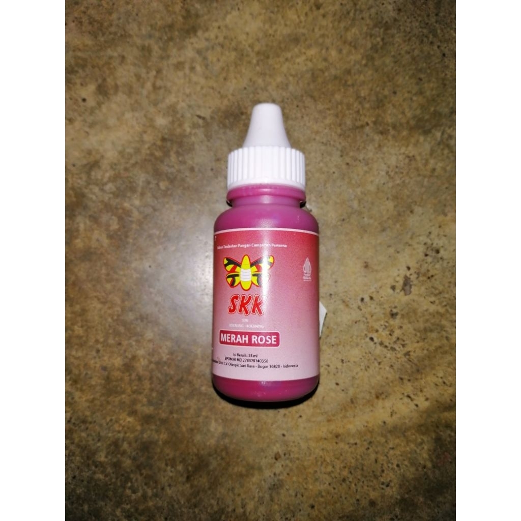 

Pewarna makanan Merah ROSE uk 33ml Harga per 6pcs
