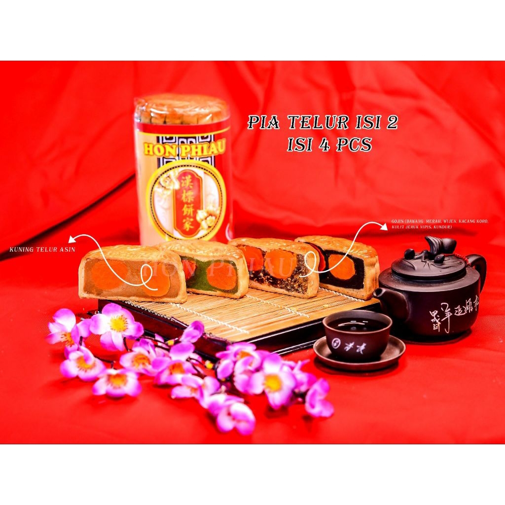 

Kue Bulan/Moon Cake Tausa Pia Isi 2 Kuning Telur Asin Dan Kacang Hijau (Non Halal)