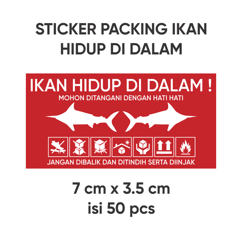 

Sticker Ikan Hidup Di Dalam Untuk Packing Ikan Hidup Isi 50 Pcs