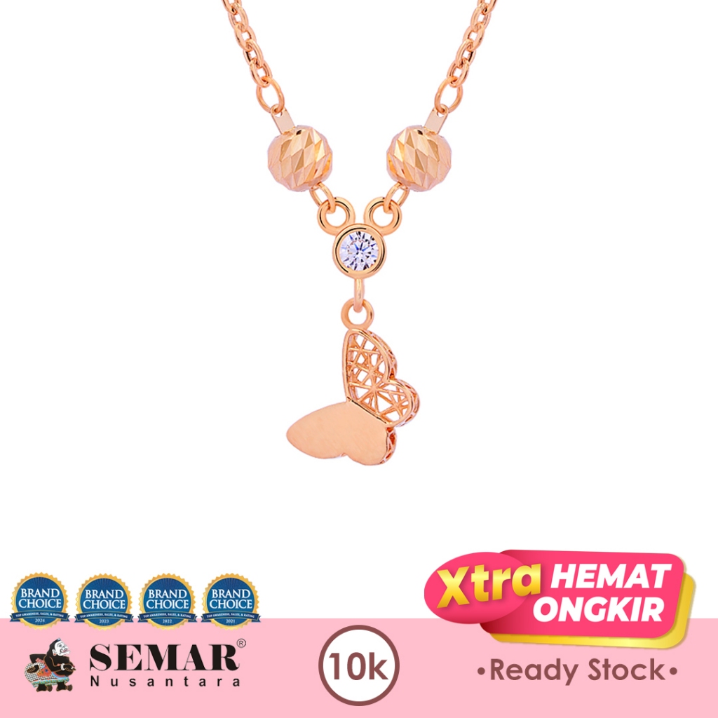 Kalung Emas Parvana Butterfly Gold 10K Semar Nusantara