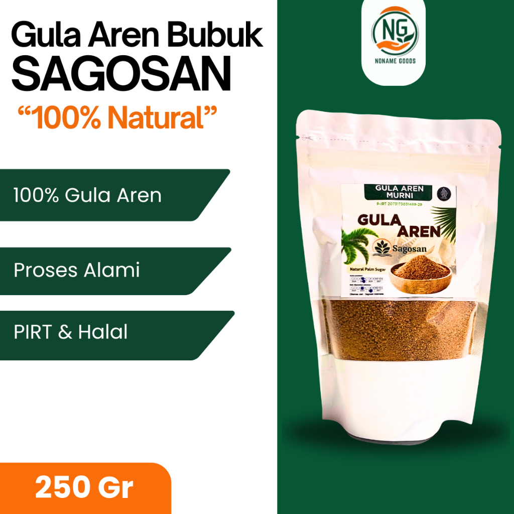 

GULA AREN SAGOSAN/SEMUT TANPA CAMPURAN 250 GR
