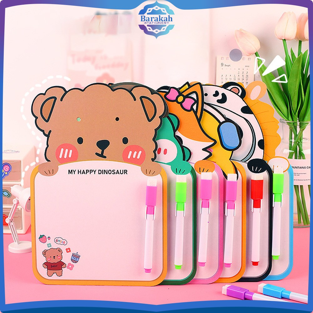 

EC Mini Board Toy Free Spidol Bisa Dihapus dengan Tali Gantung / Papan Tulis Mini Anak Karakter Lucu / Mainan Edukasi Anak Barakah Stationery M353