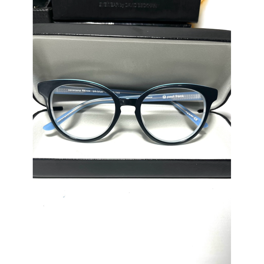 frame kacamata second original paull frank Corsicana RX 104 blk blue 51[]19-140
