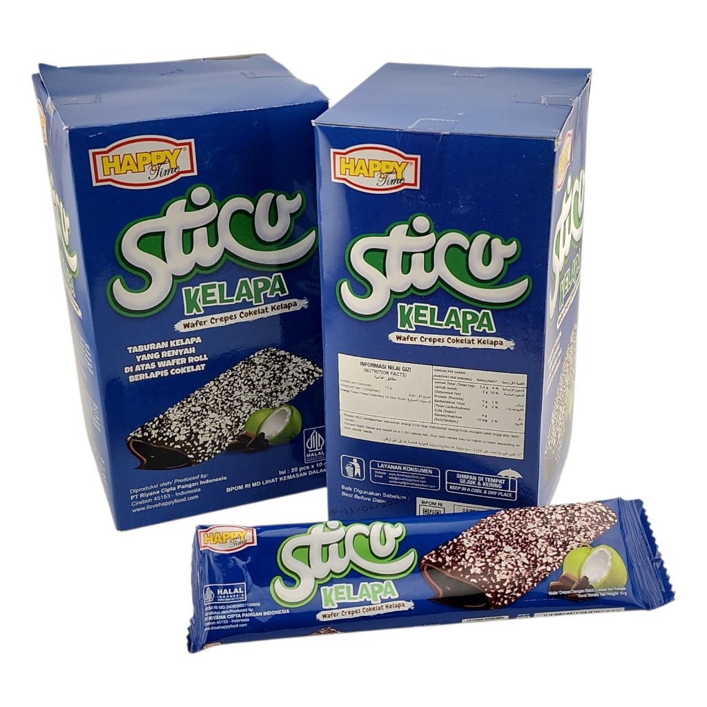 Happy Time Sticu Kelapa - Netto 20bks x 10gr