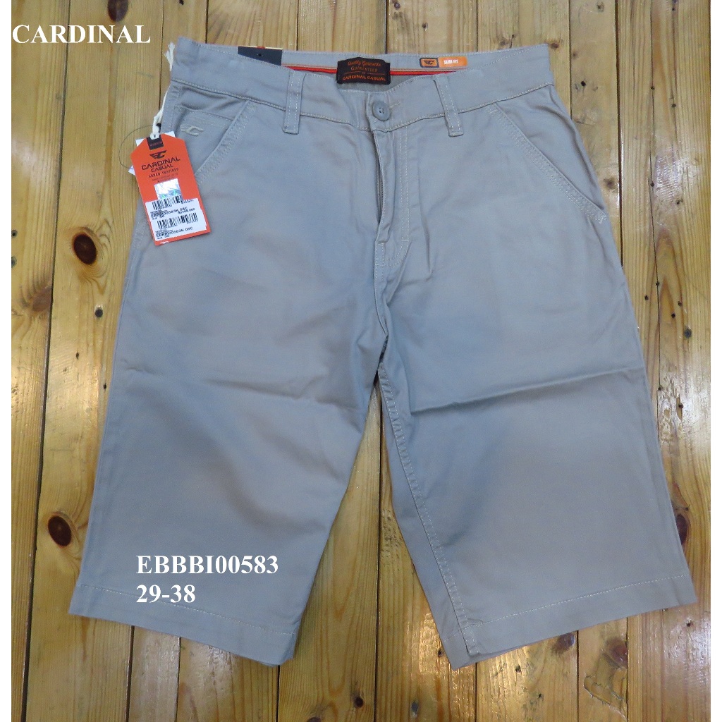CELANA  CHINOS/KATUN  PENDEK PRIA SLIM FIT BRAND ORI MEREK CARDINAL  ART : EBBBI00583 PRICE Rp.411.9