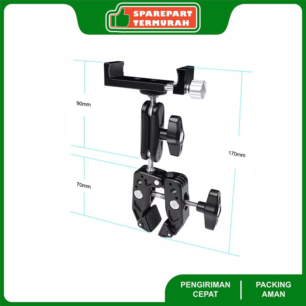 Holder Penjepit Kamera Microscope Multi Fungsi - Relife TO2