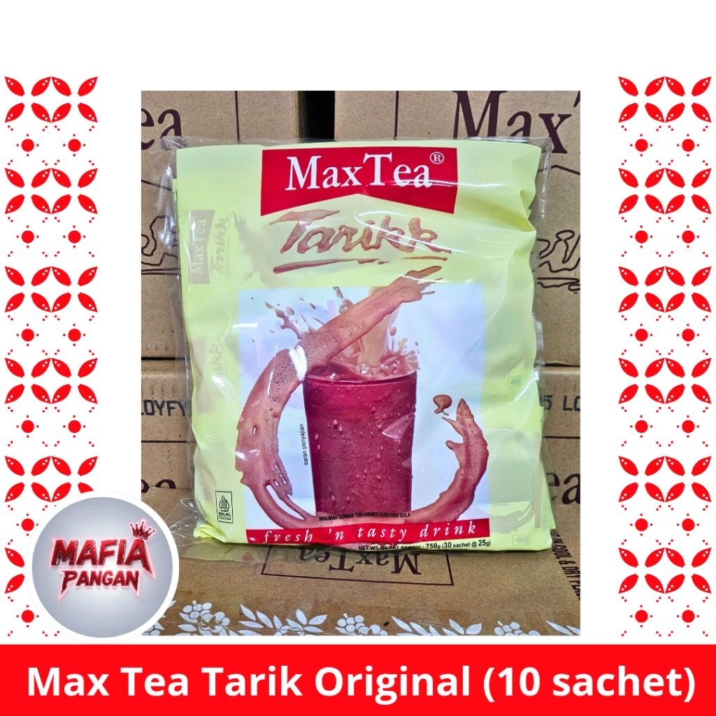 

Max Tea Teh Tarik 1 renteng / 10 sachet