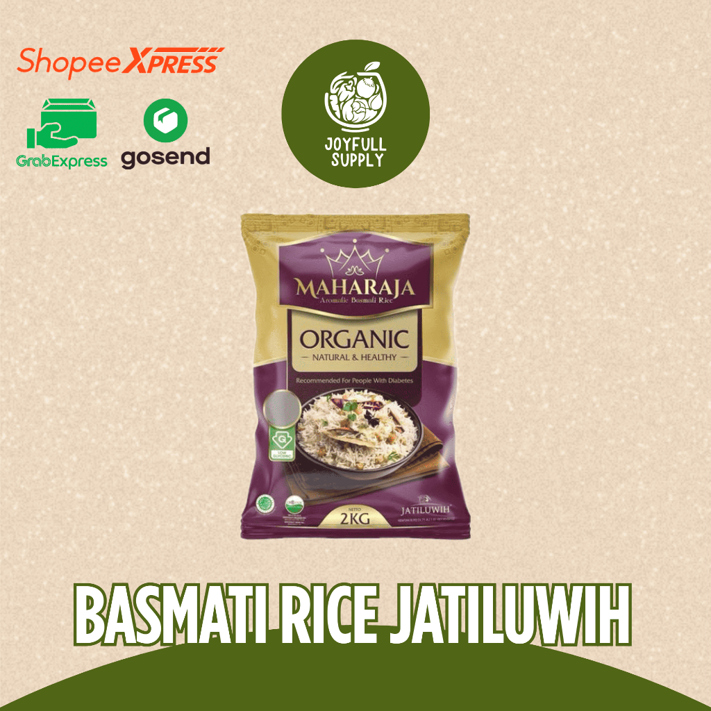 

Beras Basmati Maharaja Organik 2KG Jatiluwih Bebas Pestisida / Joyful Supply
