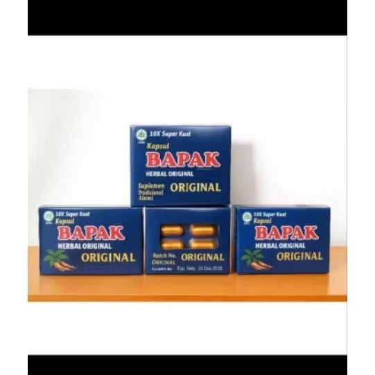 Suplemen herbal pria bapak super greng isi 10 sachet menambah vitalitas dan daya tahan tubuh pria