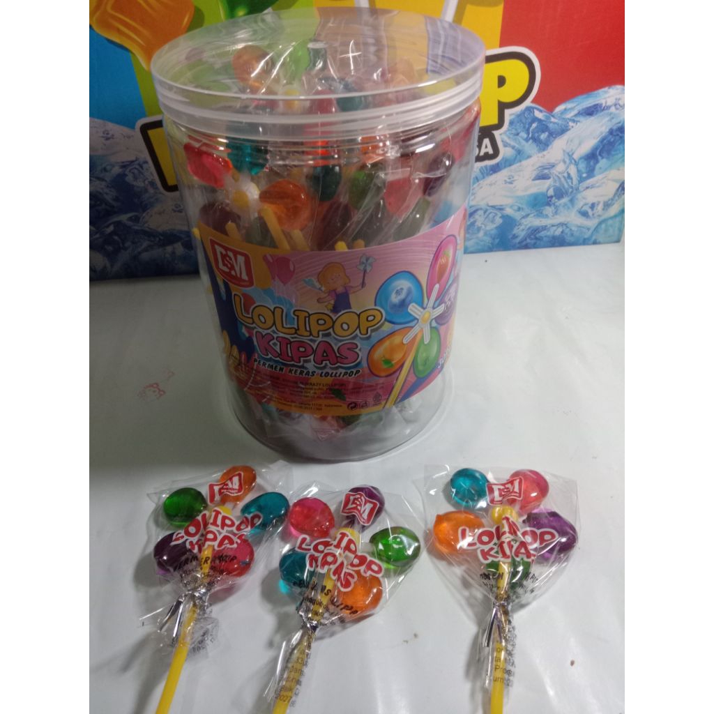 

Permen Lollipop Kipas Aneka Rasa Isi 30 Pcs