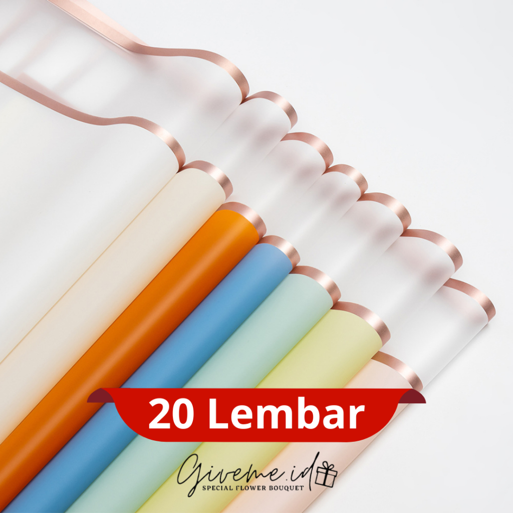 

Cellophane Frame Duo Double 20 LEMBAR ECER Kertas Buket Bunga Korean Wrapping paper 1 Pack