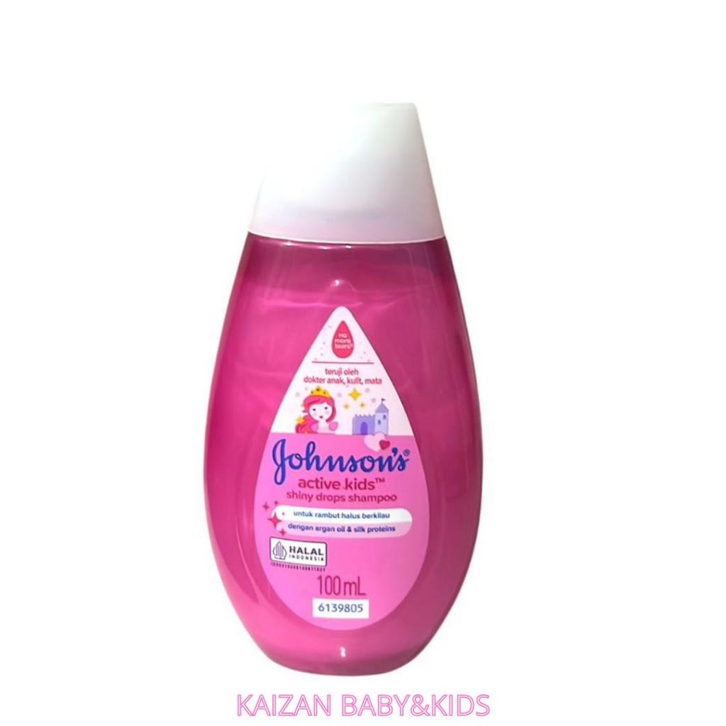 Johnson's Baby Shampoo & Conditioner 100ml / Shiny Drops Shampoo Pink ,Clean&Fresh Shampoo Biru