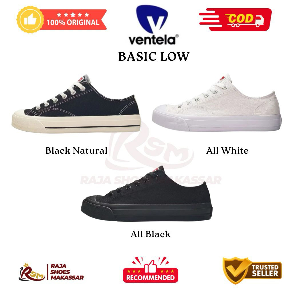 (ASLI-COD) Sepatu Ventela Basic Low  - Ventela Shoes - Ventela Makassar - Sepatu Ventela Shoes - Sep