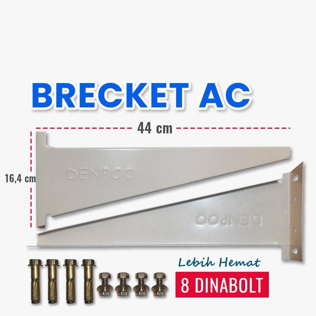 DENPOO BRACKET AC OUTDOOR 1/2 PK - 1 PK + DINABOLT