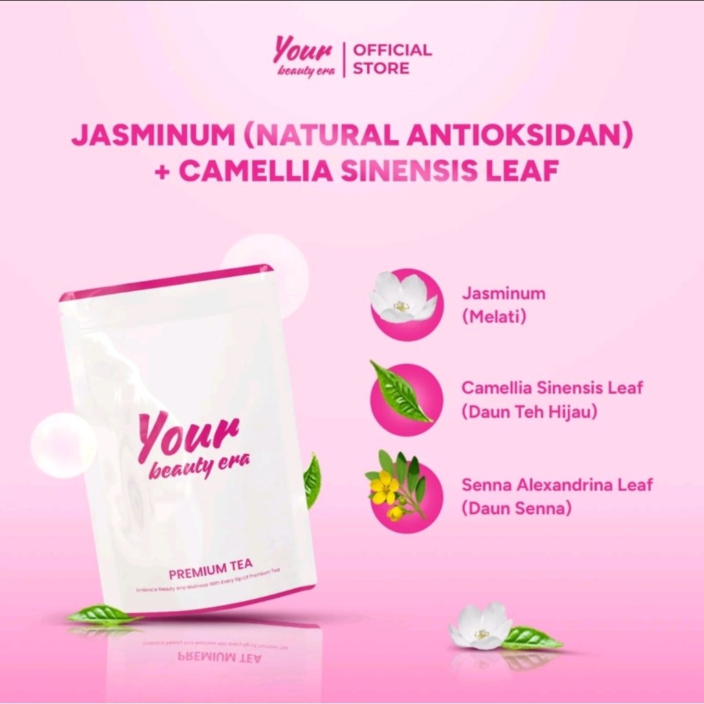 

You Beauty Era - 1 Pouch Isi 20 TeaBag | Tea Hijau Melati Herbal