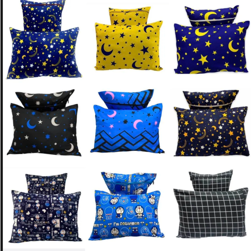 Sarung bantal tidur / sarung bantal resleting / sarung guling motif