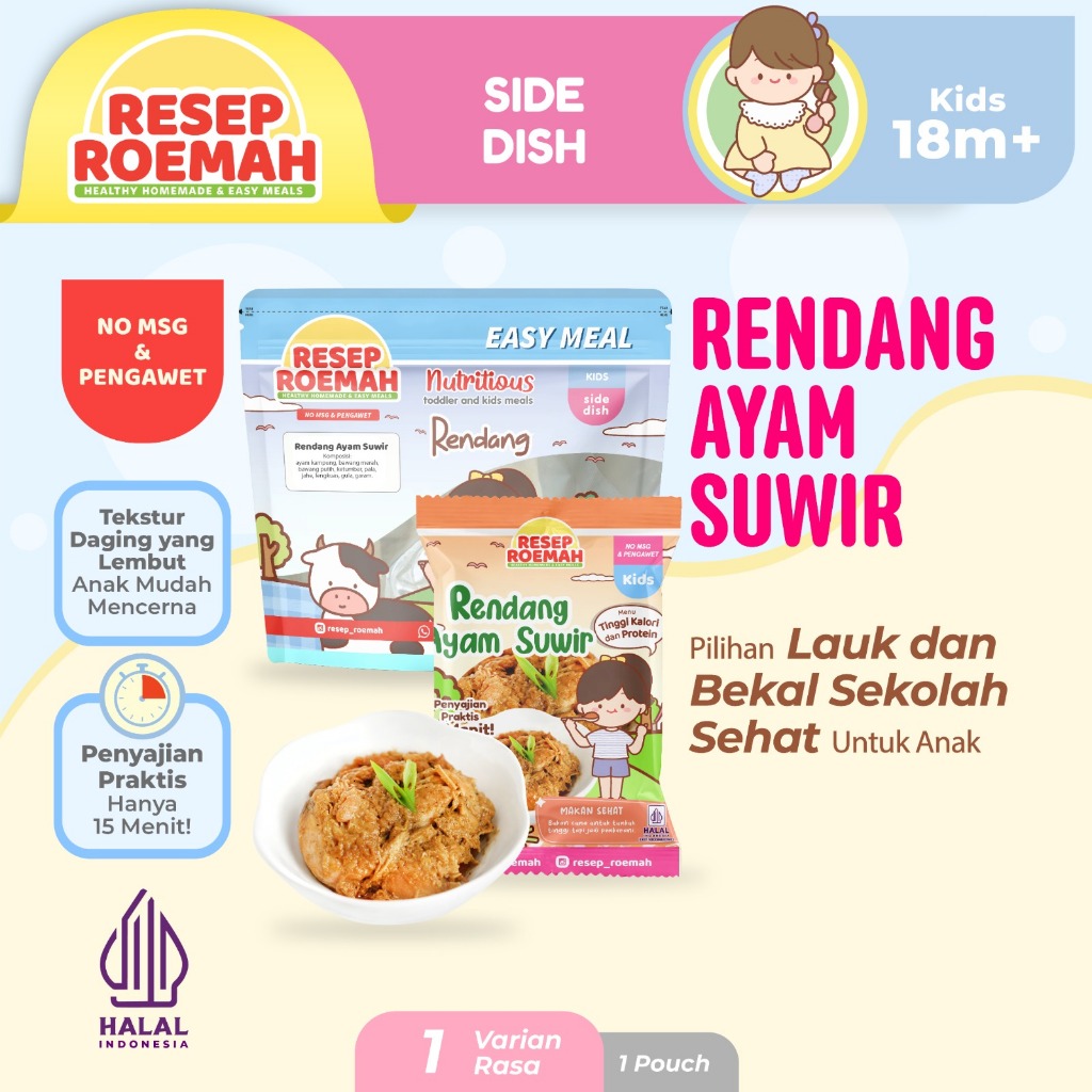 

Resep Roemah Rendang Ayam / Makanan Balita Homemade / Makanan Anak / Frozen Food Anak / No MSG